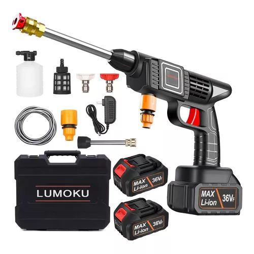 Hidrolavadora portátil dos baterías